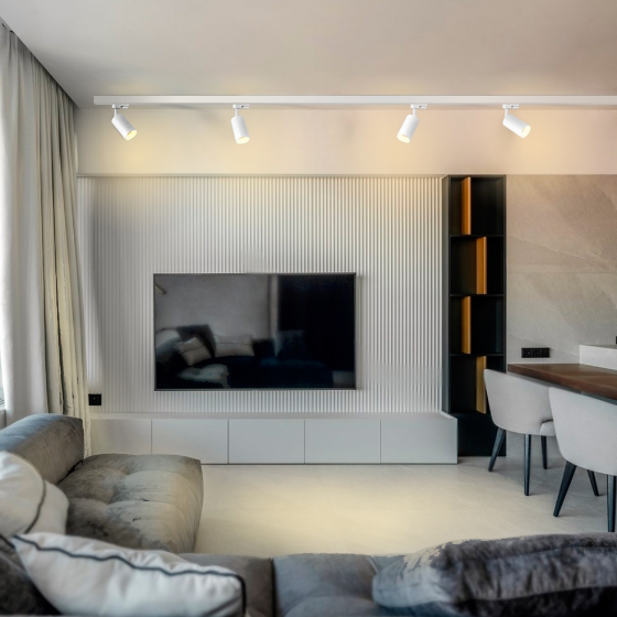 LED Світильник трековий під лампу GU10 55*100мм білий VL-SPF06C-W Videx Житомир - изображение 4