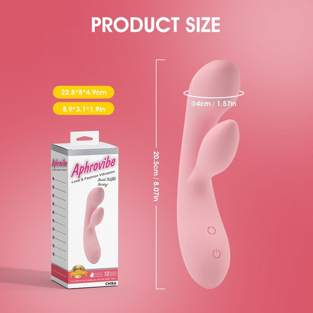 Вибратор-кролик для стимуляции точки G Chisa, розовый Sex Aura Киев - изображение 7