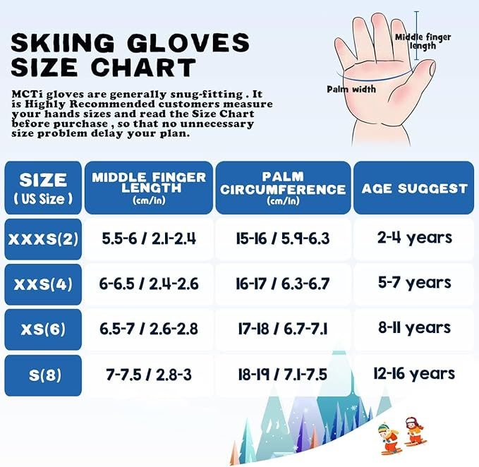 Дитячі зимові рукавиці-краги MCTi — Максимальний захист від холоду та снігу Луцьк - фото 4