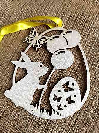 Сувенир к Пасхе, стилизованная деревянная открытка для поздравления. Ирпень