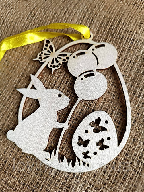 Сувенир к Пасхе, стилизованная деревянная открытка для поздравления. Ирпень - изображение 1