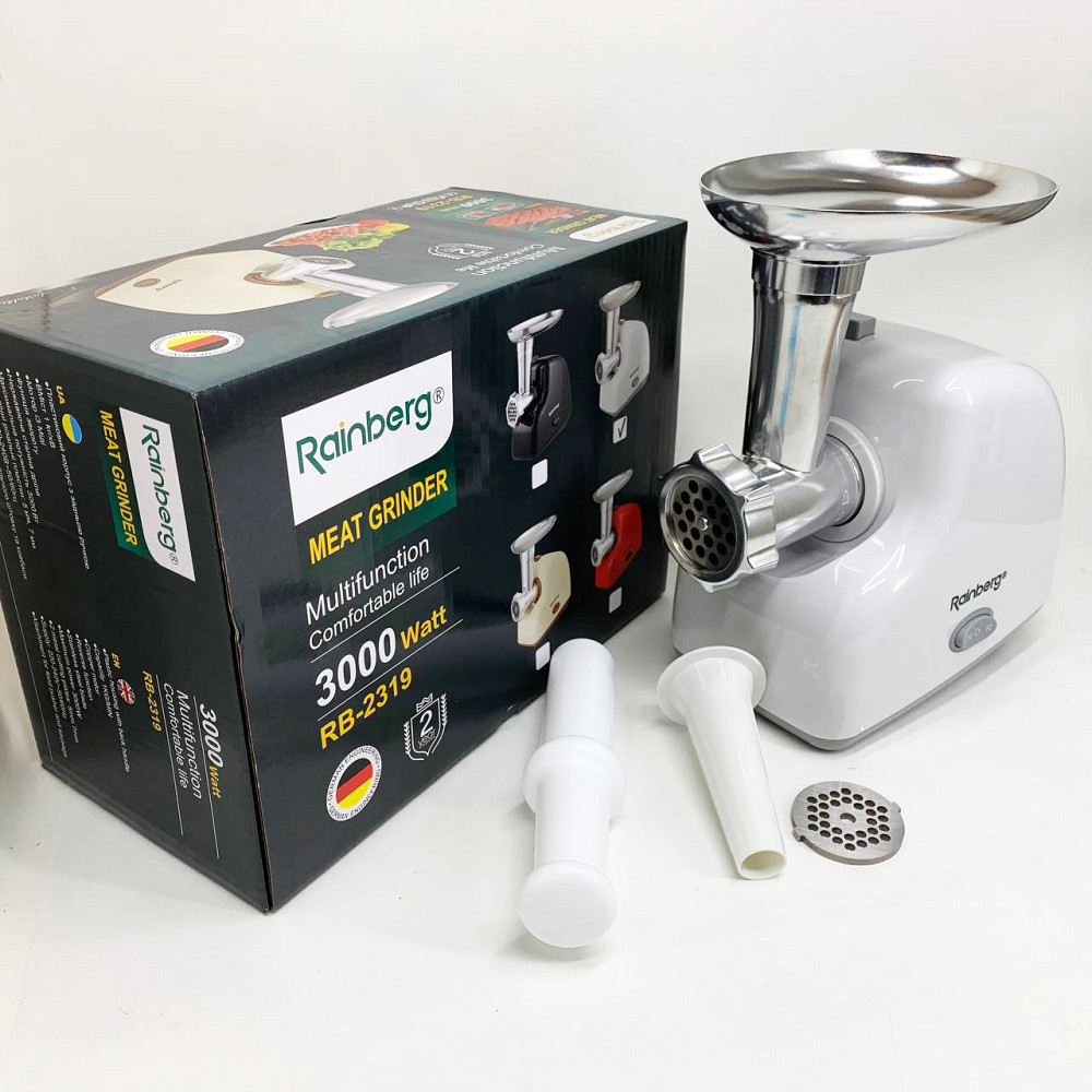 Електрична м'ясорубка з насадкою-кеббе, М'ясорубка з функцією овочерізки 'ясорубки для кафе NA-99 Львів - фото 6