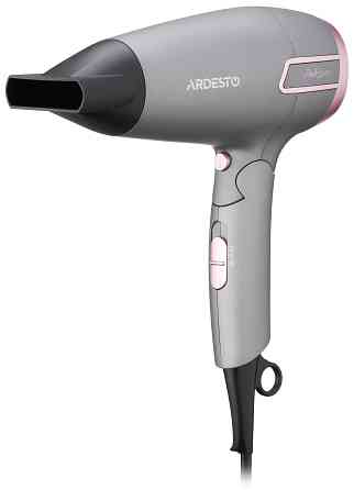 Фен ARDESTO Pink Touch, 2000Вт, 2 швидкості, 2 темп.режими, складана ручка, сірий+рожевий Київ