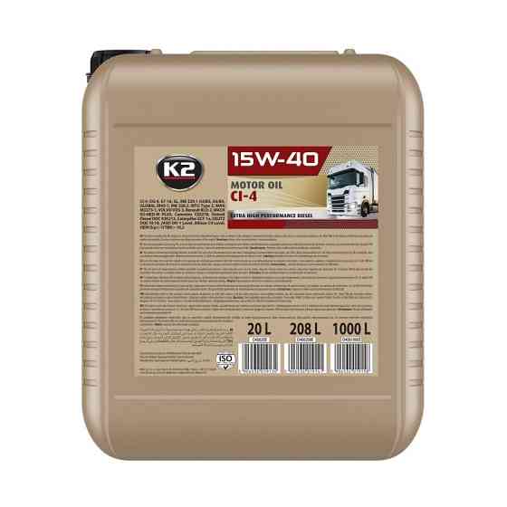 Моторне масло K2 Motor Oil CI-4 15W-40 20л Львів