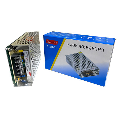Блок питания UAlectric S-48-5 5В 9.6А 48Вт перфорированный импульсный адаптер в металлическом корпусе Киев - изображение 5