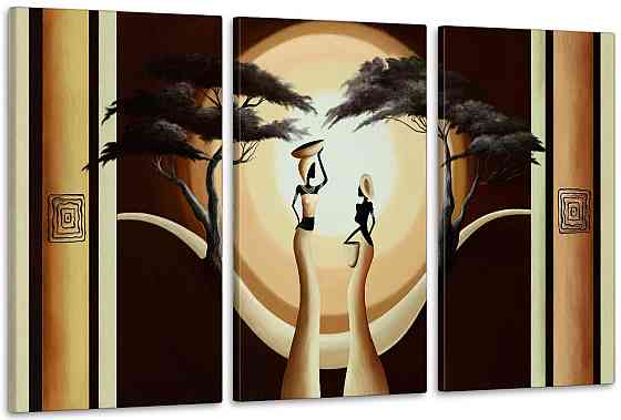 Модульная картина в гостиную / спальню   Африканський колорит    ART-270_3A 100х150 см Киев