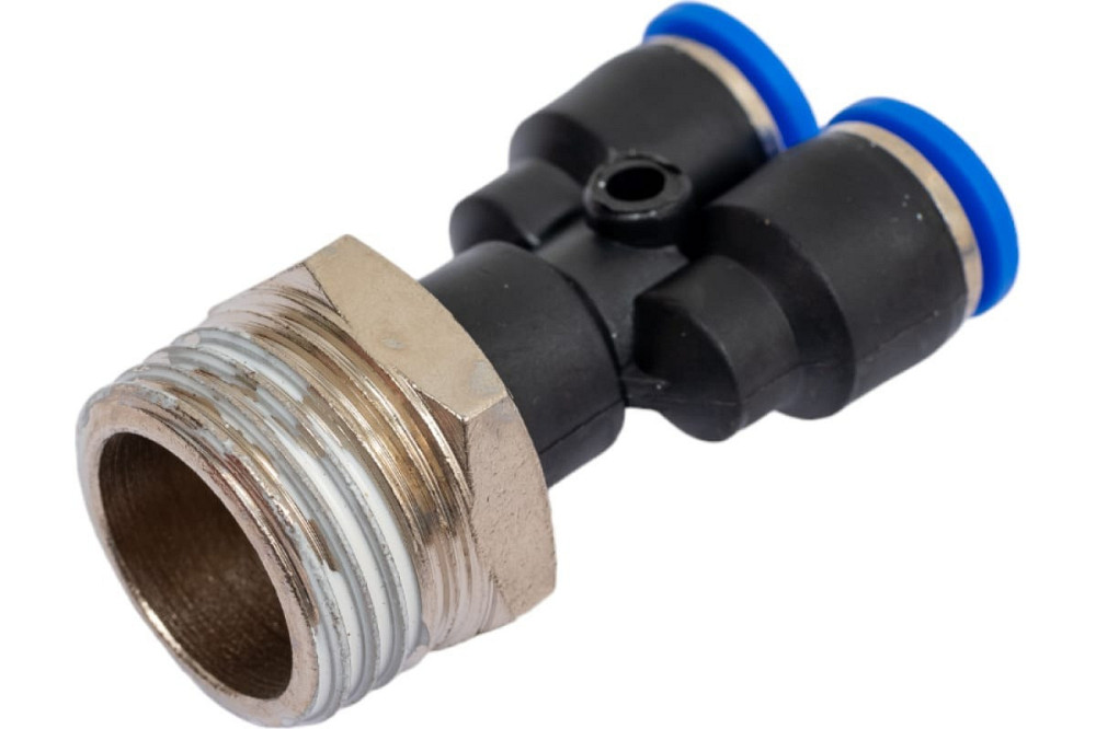 Фітинг Y-подібний для пластикових трубок 6мм із зовнішнім різьбленням 1/2" ROCKFORCE RF-SPX06-04 Одеса - фото 1