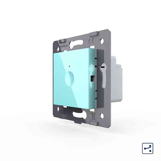 LIVOLO Сенсорний вимикач LIVOLO Sense, зелений, прохідний / перехресний, 5А 230В, без нейтралі, Коломия