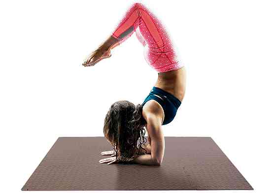 Татамі мат EasyFit SwallowTail 4 шт (60х60х1 см) пазл хвіст ластівки коричневий Коломия