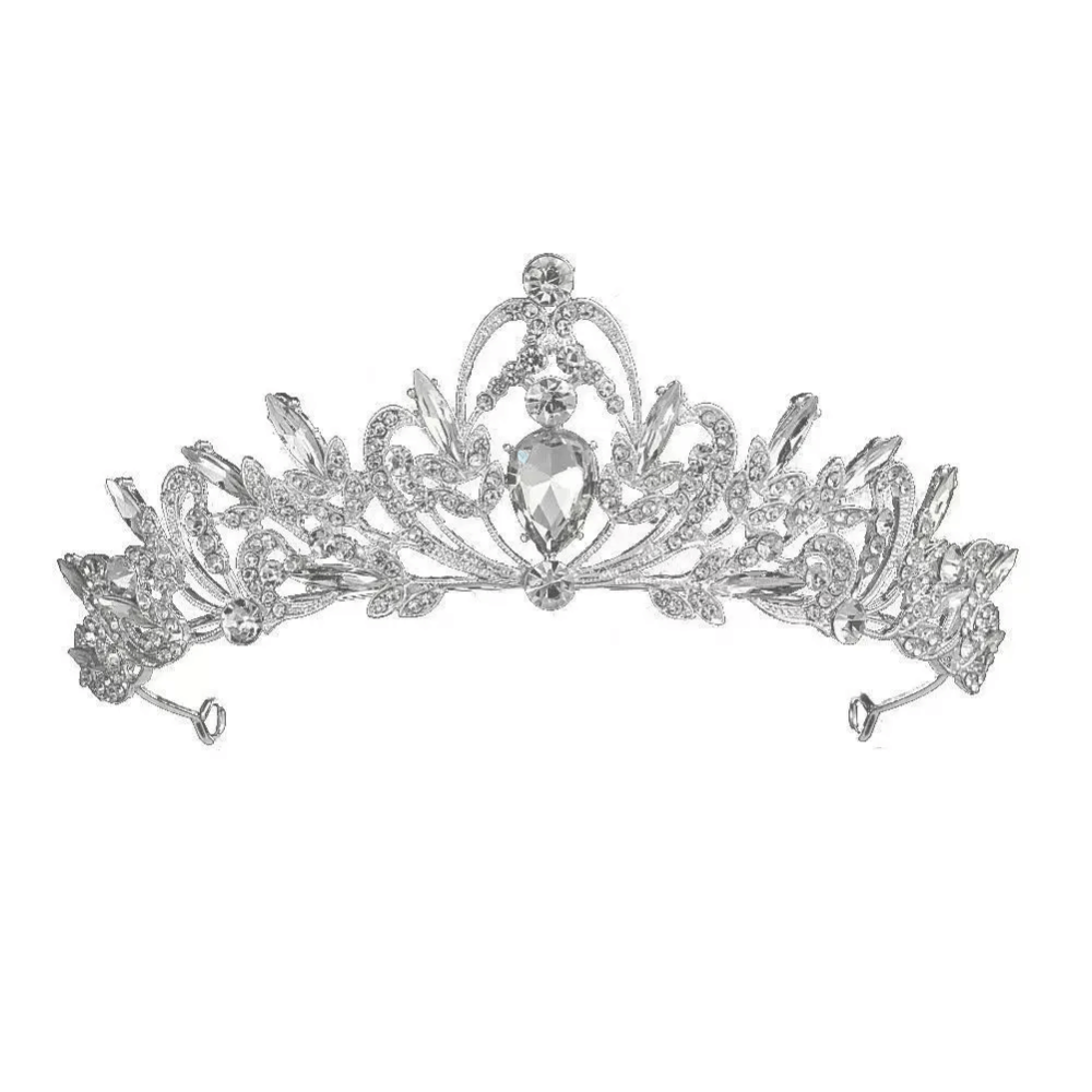 Корона детская СЕРЕБРИСТАЯ с камнями Киев - изображение 1