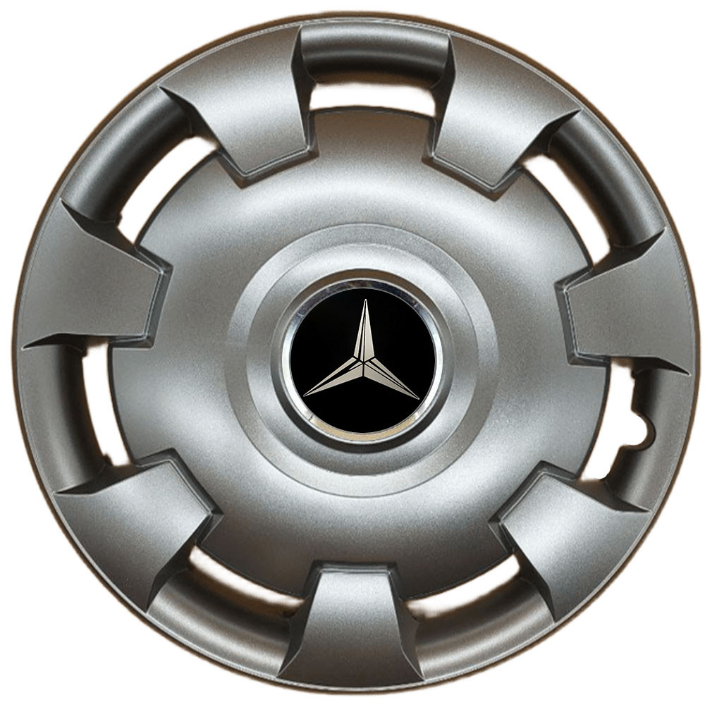 Автомобільні модельні ковпаки R13 Mercedes-Benz 111 4шт, SJS, сріблясті Київ - фото 1