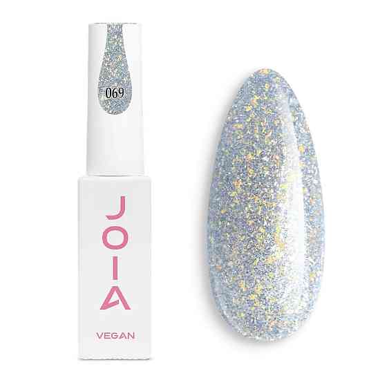 Гель-лак для ногтей светоотражающий серебряный 069 с шиммером JOIA vegan 6 мл Киев