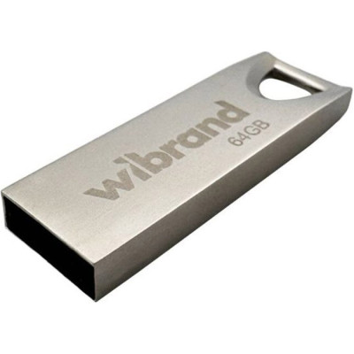 USB флеш накопитель Wibrand 64GB Taipan Silver USB 2.0 (WI2.0/TA64U2S) Винница - изображение 1