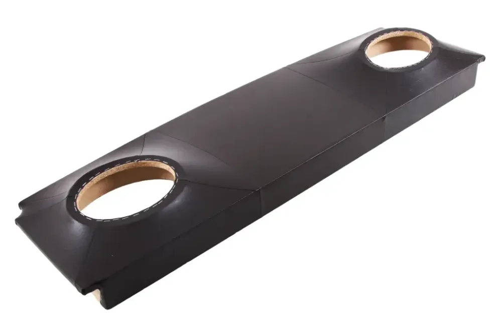 Полка багажника 21099 АвтоКомфорт под колонки кожзам черный Винница - изображение 2