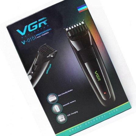 Машинка акумуляторна для стрижки VGR V-015 (Чорний) Вінниця - фото 11