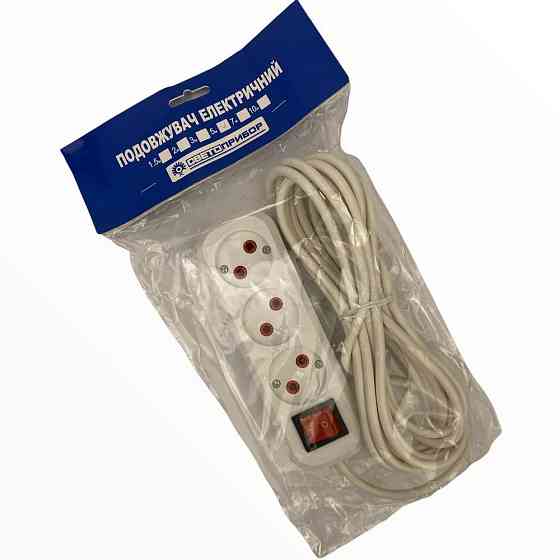 Удлинитель 3-й с кнопкой 10м 5833-5 