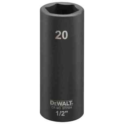 Головка торцева DeWALT IMPACT ударна довга, 1/2 х 20 мм (DT7554) Вінниця