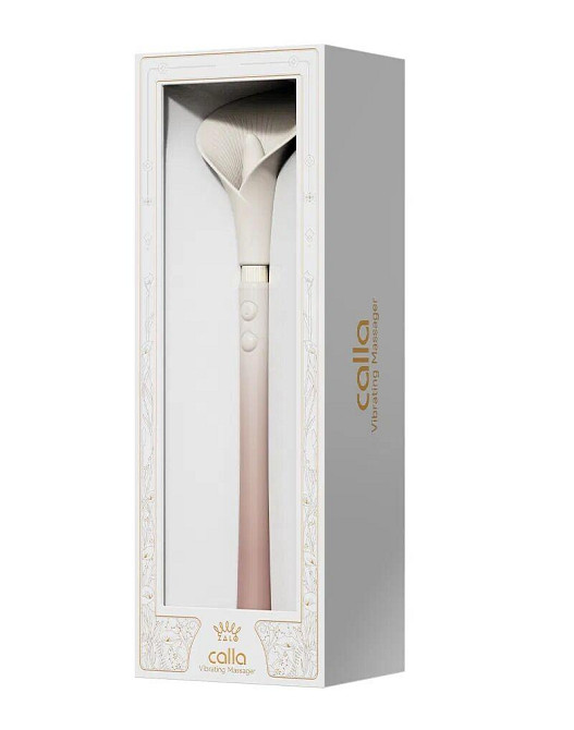 Роскошный вибромассажер Zalo – Calla Blossom Pink, двусторонний, 2 мотора Sex Aura Киев - изображение 9