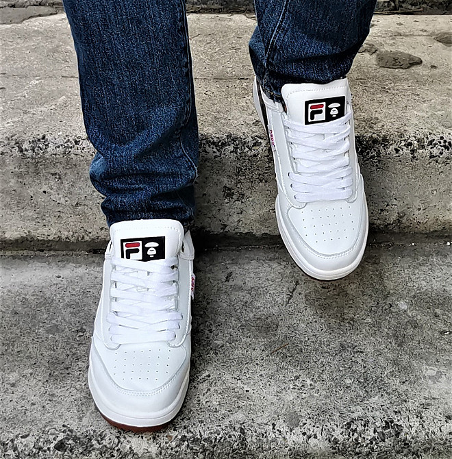 Кросівки FILA Білі Кеди Чоловічі Шкіряні (розміри: 40,41) Відео Огляд Дніпро - фото 3