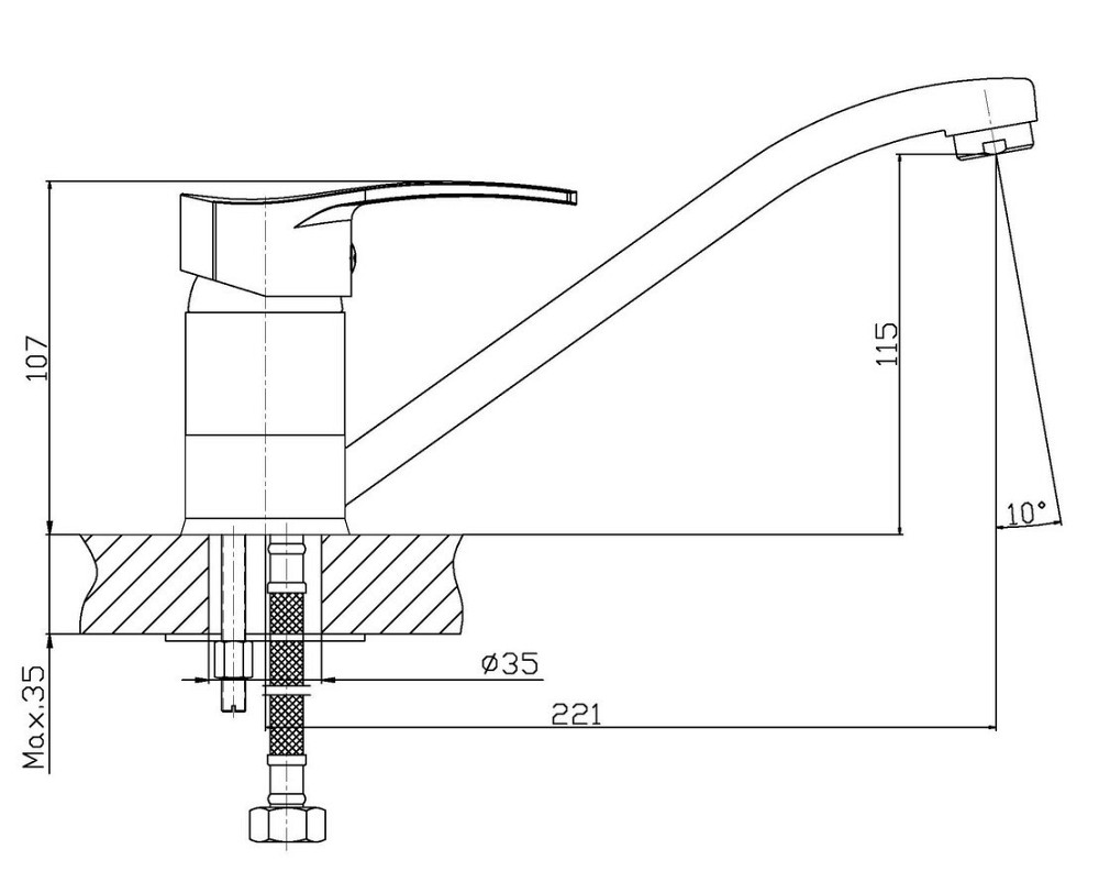 Змішувач для кухні Haiba Onix 004   ( HB0767 ) 29298 Харків - фото 5