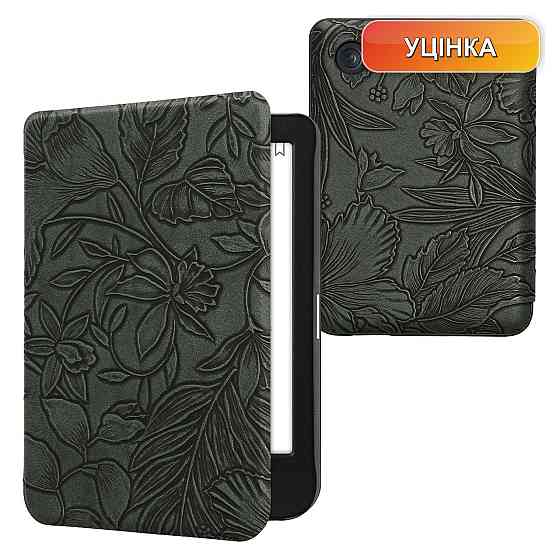 Чохол фліп-кейс kwmobile для Kobo Clara BW/Clara Colour Tolino Shine (5)/Shine Colour зелений еко-шкіра магніт автосон Київ
