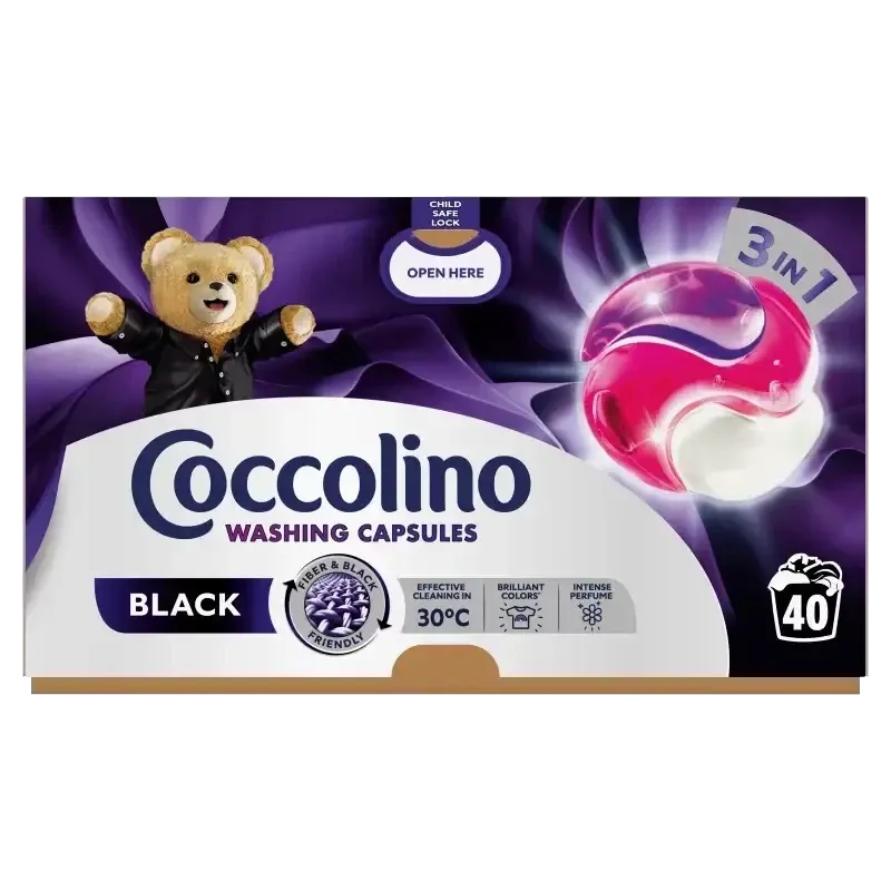 Капсулы для стирки темных вещей Coccolino Care 3в1 Black & Dark 40 капсул Львов - изображение 1