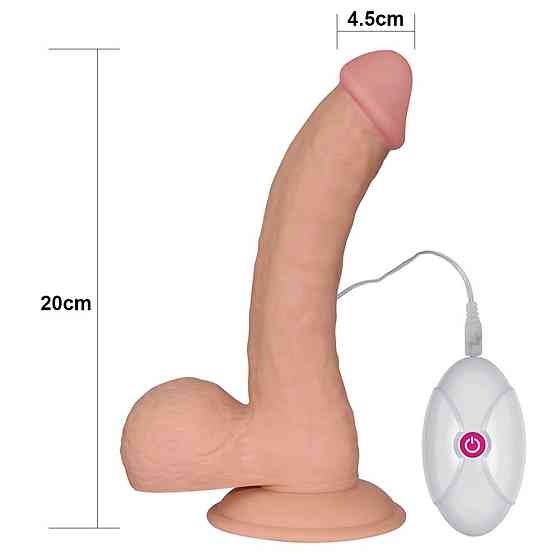 Вібратор на присосці 8.8 THE ULTRA SOFT DUDE VIBRATING Sex Aura Київ