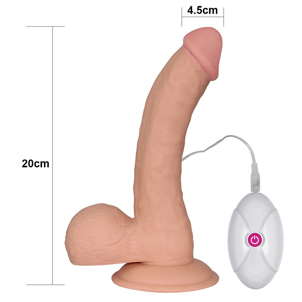 Вібратор на присосці 8.8 THE ULTRA SOFT DUDE VIBRATING Sex Aura Київ - фото 3
