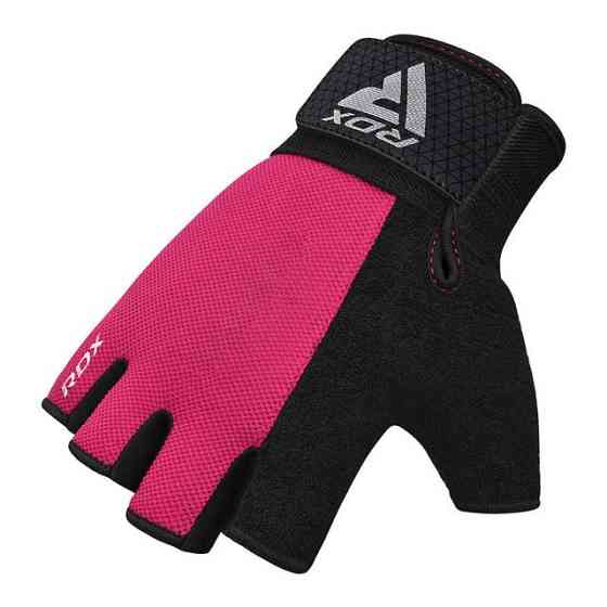 Рукавички для фітнесу RDX W1 HALF PINK PLUS-M Каменское