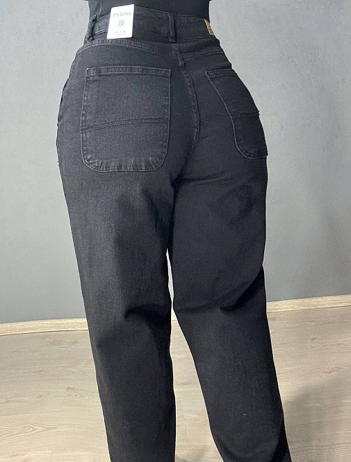 Джинсы женские Its Basic 3419-1 skater бананы мом черные, черный, 36, 36, 76 см, 105 см Киев - изображение 13
