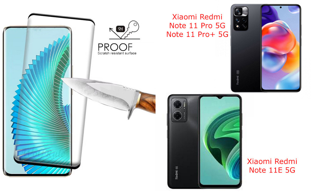 Захисне скло HyperGlass Pro для Xiaomi Redmi Note 11 Pro 5G, Note 11 Pro+ 5G, Note 11E 5G – максимальна чутливість та захист Київ - фото 1