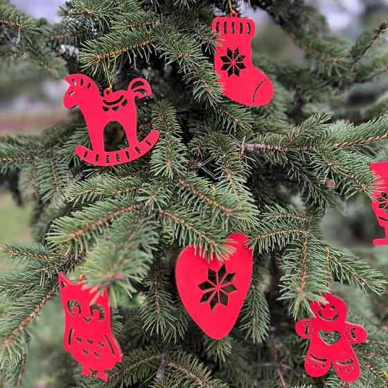 Набір ялинкових прикрас "Казкові звірятка етно" FDZ-532-4, 10 шт Вінниця