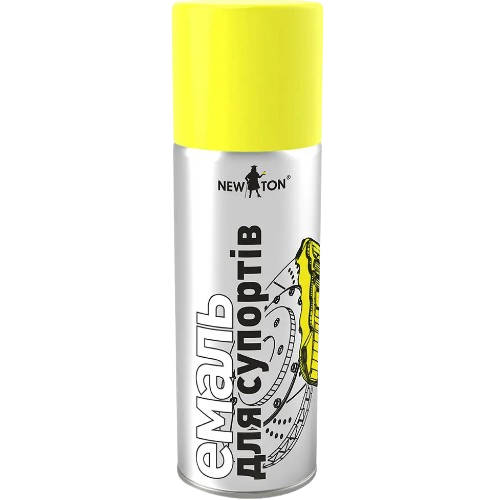 Емаль для супортів та гальм.дисків 400мл жовта аерозоль NEW TON Житомир