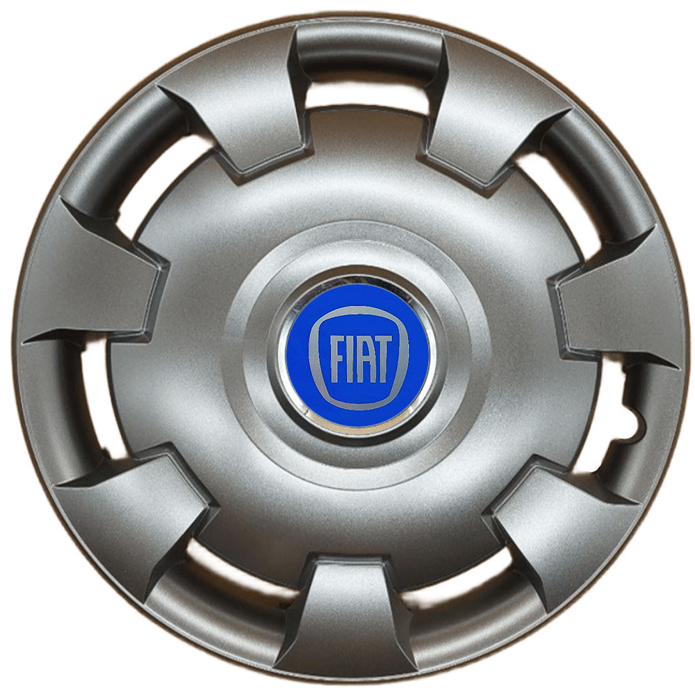 Автомобильные модельные колпаки R13 Fiat (синий) 111 4шт, SJS, серебристые Киев - изображение 1