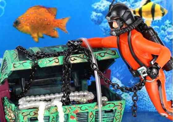 Водолаз декор в акваріум різнобарвний Київ