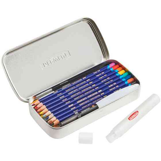 Набор чернильных карандашей Inktense Wash Set в металлическом пенале Derwent Киев
