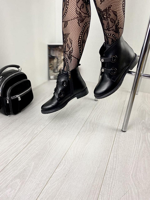 Mioli Жіночі черевики MIOLI чорні натуральна шкіра висота 12см розмір 38 (3149) Коломыя - изображение 8