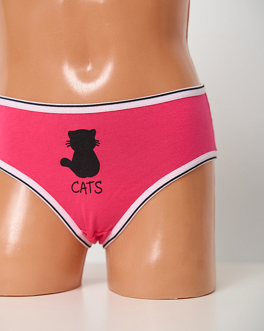 Детские трусики для девочки цветной микс с котиками (5шт в уп) Nicoletta 140712 2-3 Киев - изображение 3