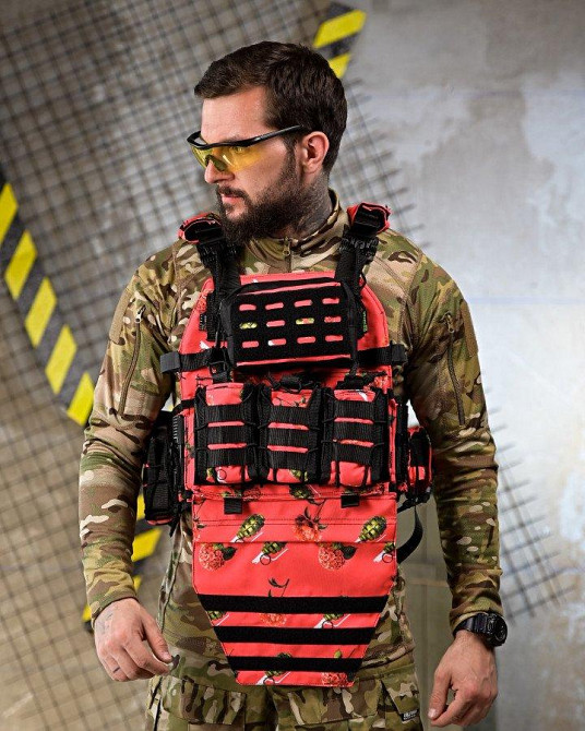 Плитоноска 4 быстрых сброса с напашником NETFLIX RUN   ПП4637 Одесса - изображение 1