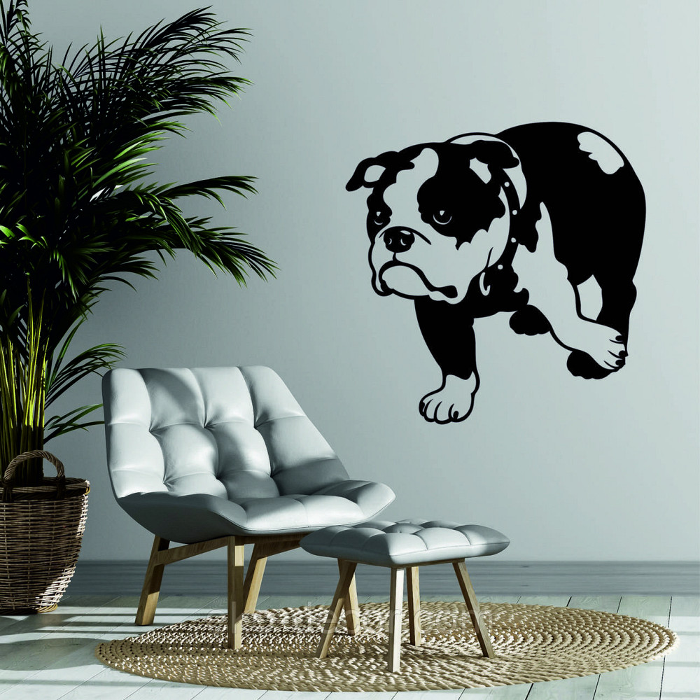 Декоративное настенное Панно «Бульдог» , Декор на стену Киев - изображение 1