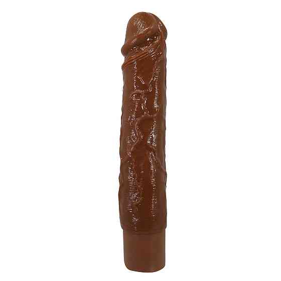 Реалистичный вибратор - Pretty Love Osric Realistic Vibrating Dildo Brown Sex Aura Киев