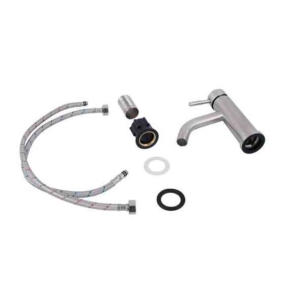 Смеситель для раковины Lidz Aria 0011F (k35) LDARI0011FNKS46091 Nickel сатин Киев