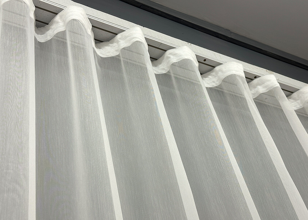 Тюль бамбук с вышивкой и бархатом цвет айвори 1812т Киев - изображение 7