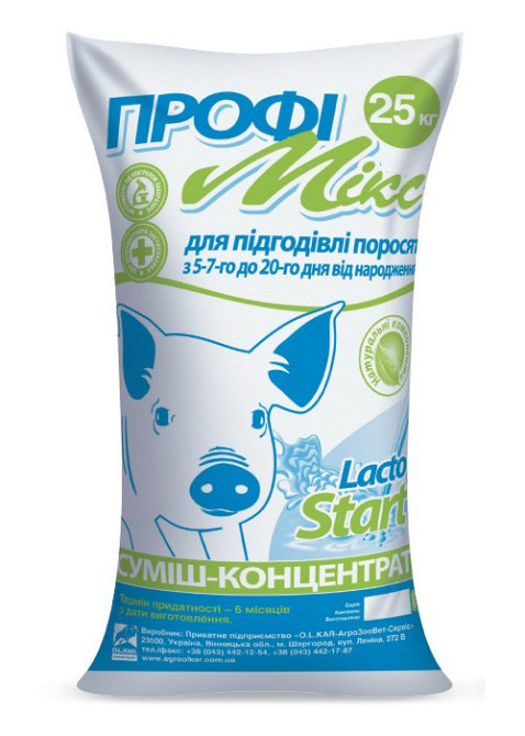 ПрофиМилк Лакто Старт для поросят до 20 дней (заменитель молока для поросят), 25 кг Вінниця - фото 1
