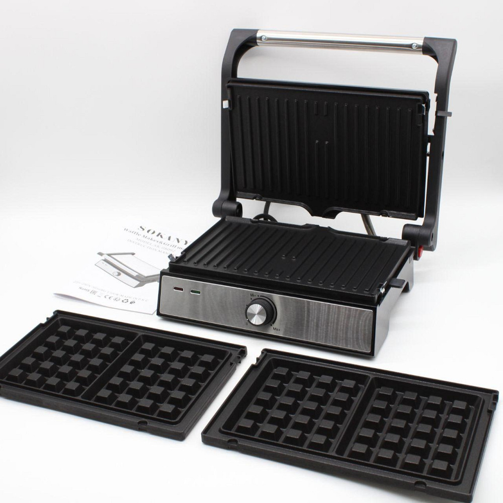 Електричний гриль 2в1,1500Вт,SK-08092 SBR Київ - фото 9