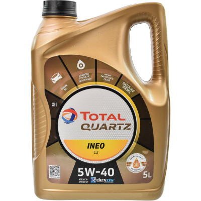 Моторное масло Total QUARTZ Ineo C3 5w40 5л (213790) Винница - изображение 1