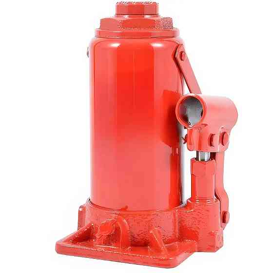 Гідравлічний домкрат пляшковий на 10т, Червоний / Домкрат для авто / Домкрат одноштоковий Київ