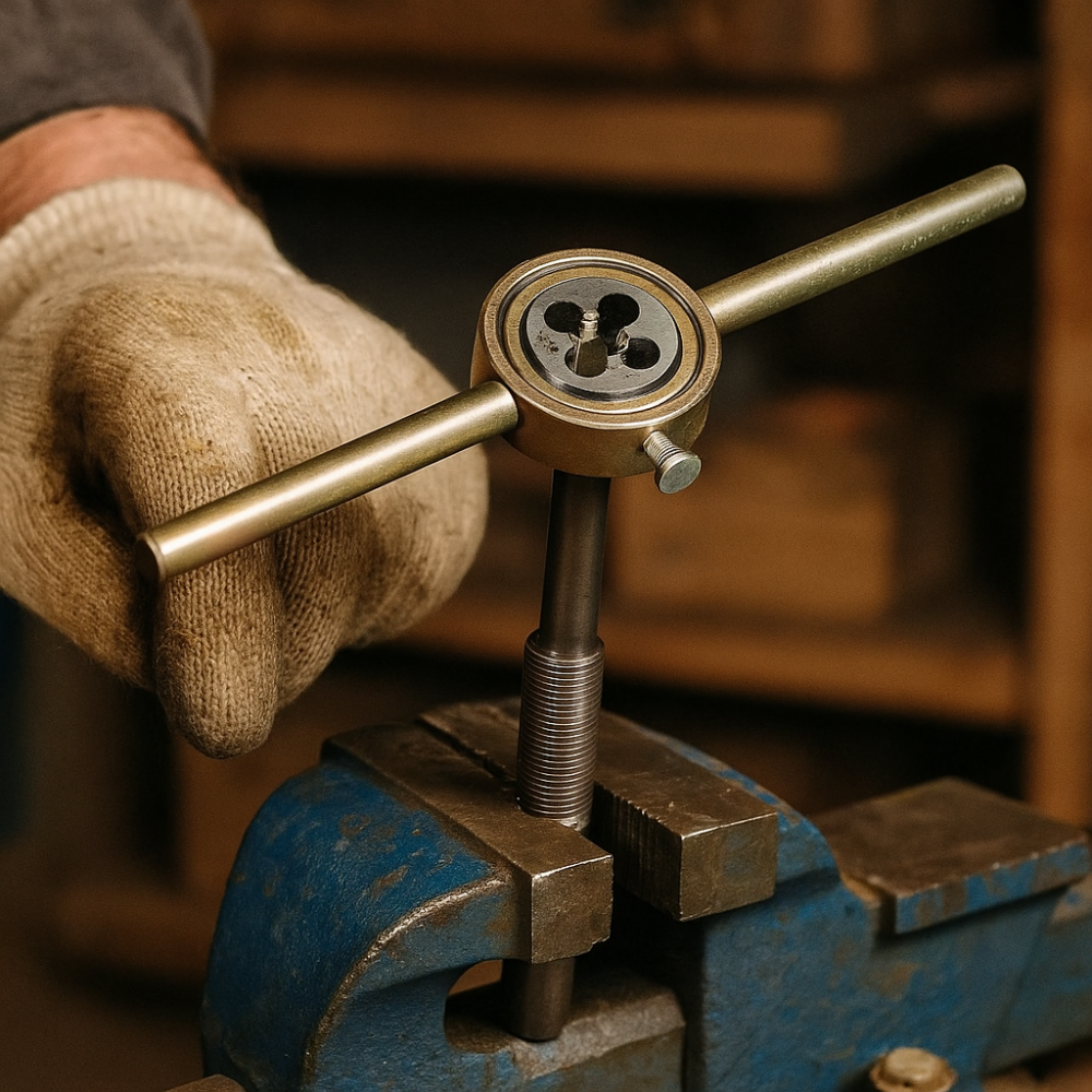 Вороток для плашек М10–М20 — усиленный плашкодержатель для ручной нарезки резьбы по металлу Харьков - изображение 1