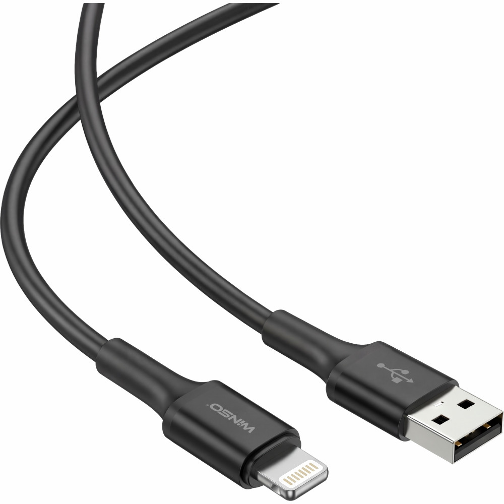 Кабель Winso Pro USB to Lightning TPE 1,2м чорний Львів - фото 3