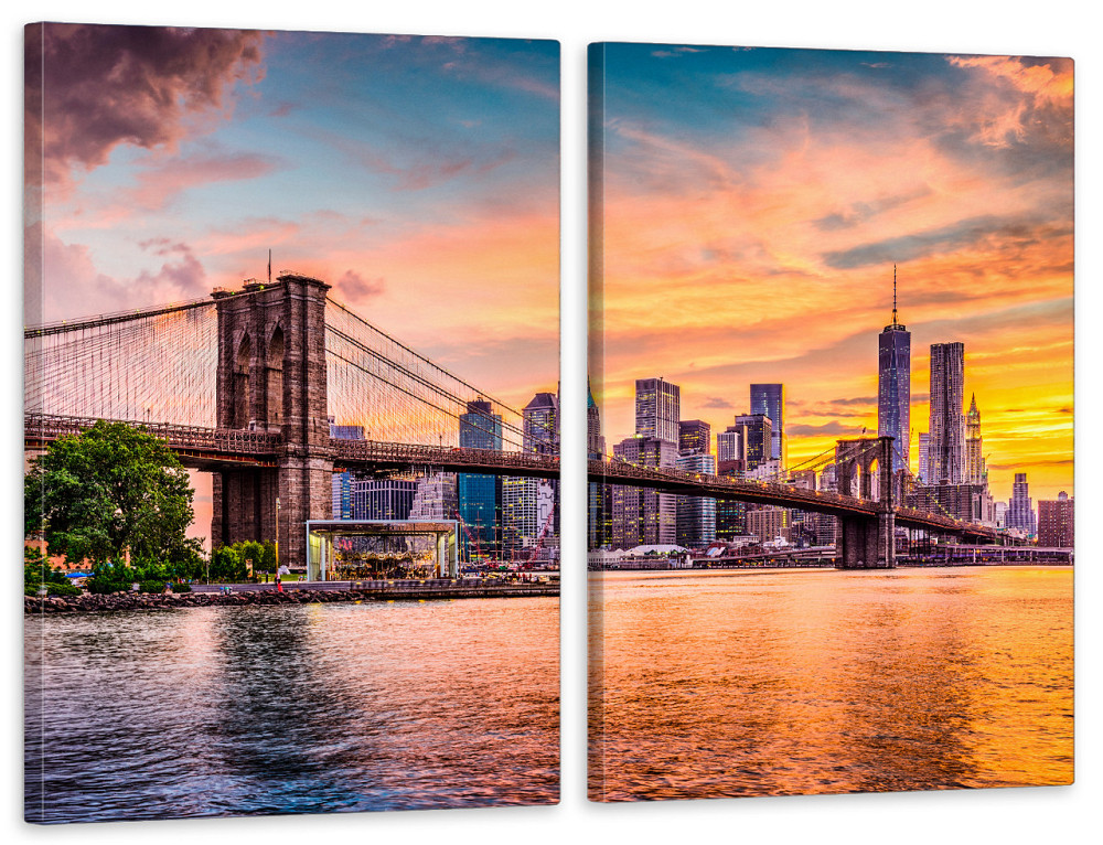 Модульна картина у вітальню/ спальню  Нью-Йорк TLV-2_099 90x132 см Київ - фото 1